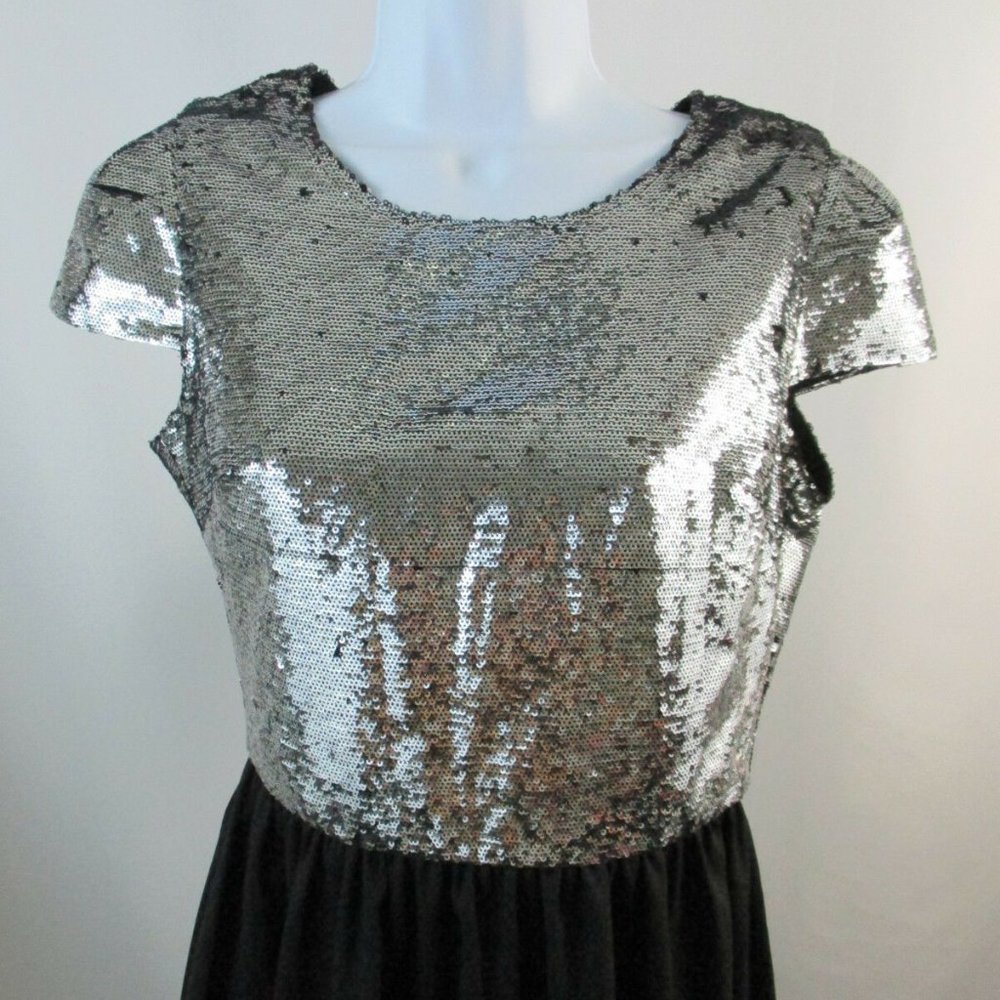 New Lovers+Friends Sequin & Solid Cap Sleeve Dress - image 6